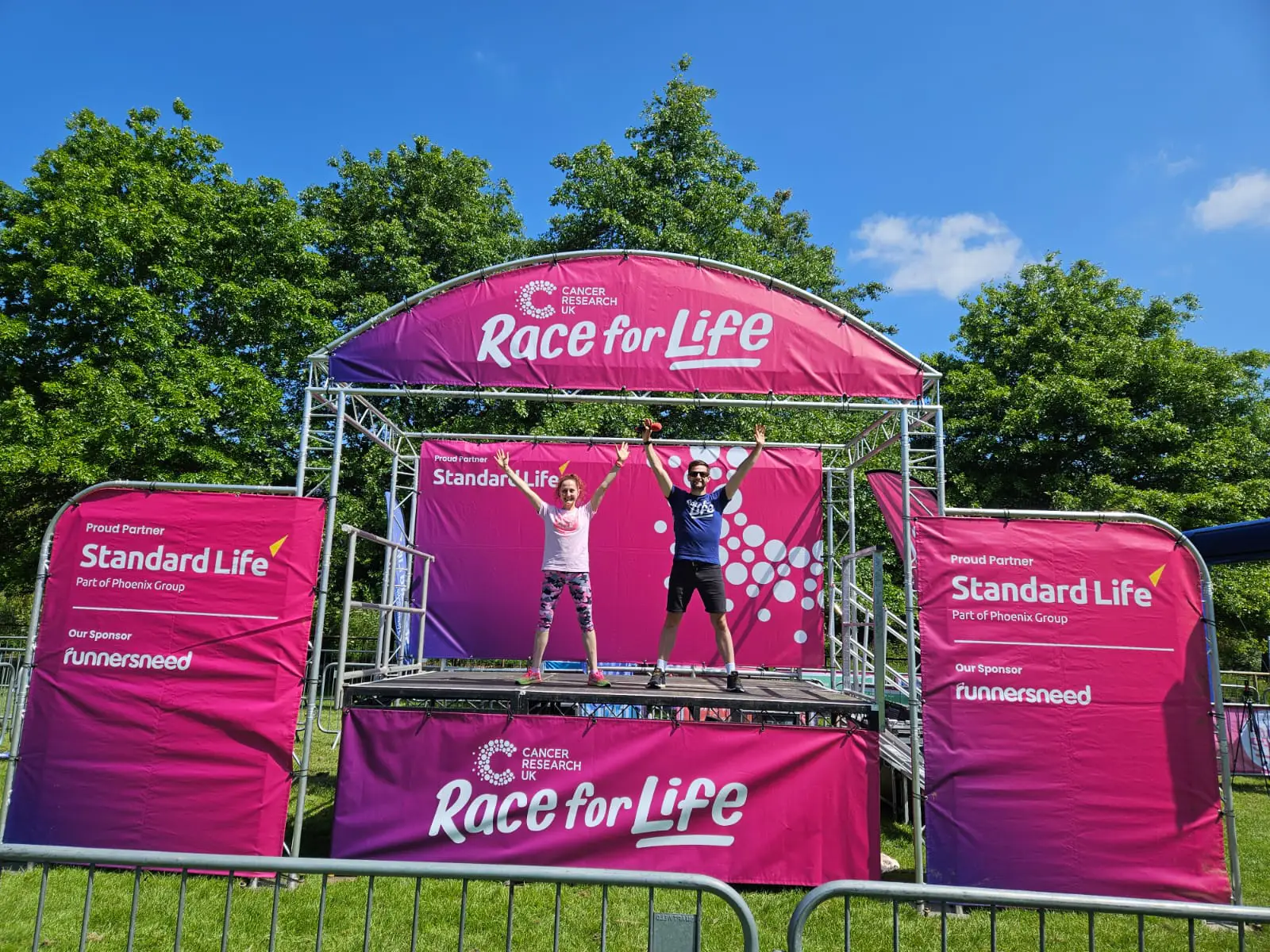 Lewis Mason is a long-time host of Cancer Research UK_s Race for Life Lewis Mason is a long-time host of Cancer Research UK_s Race for Life