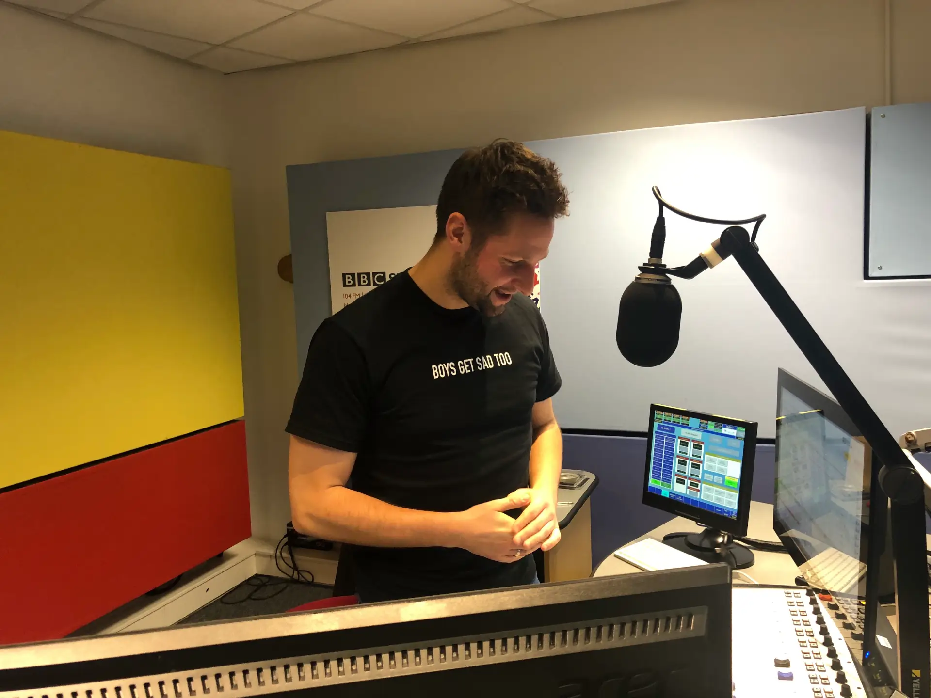 Lewis Mason presents on various BBC radio stations