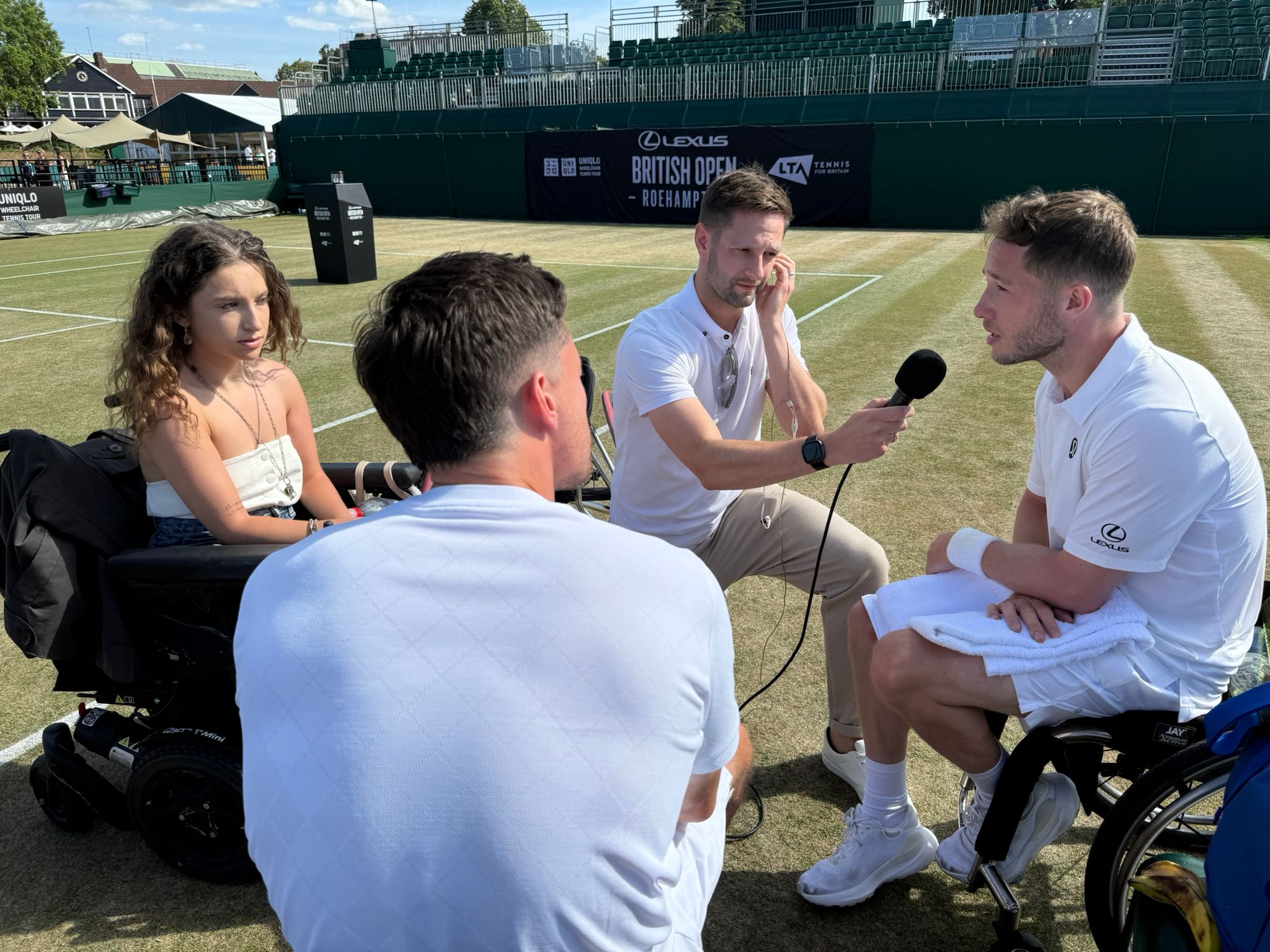 The Knights Foundation interview Alfie Hewett at the British Open with Lewis Mason producing